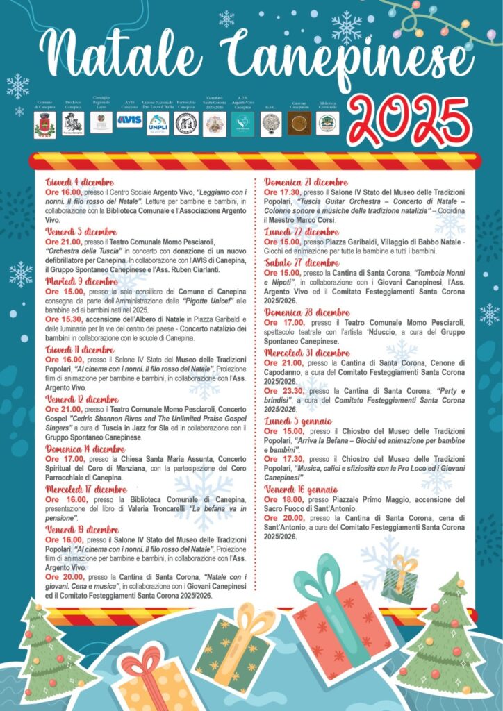 | NATALE 2025 | TUSCIA - Le proposte del periodo Natalizio!