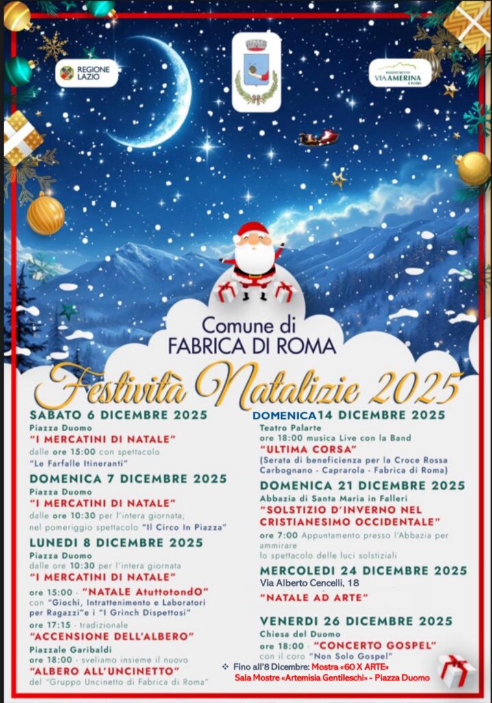 | NATALE 2025 | TUSCIA - Le proposte del periodo Natalizio!