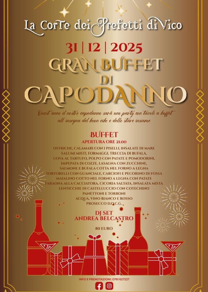 | 31 DICEMBRE 2025 | TUSCIA - Le proposte per il Capodanno nella Tuscia!