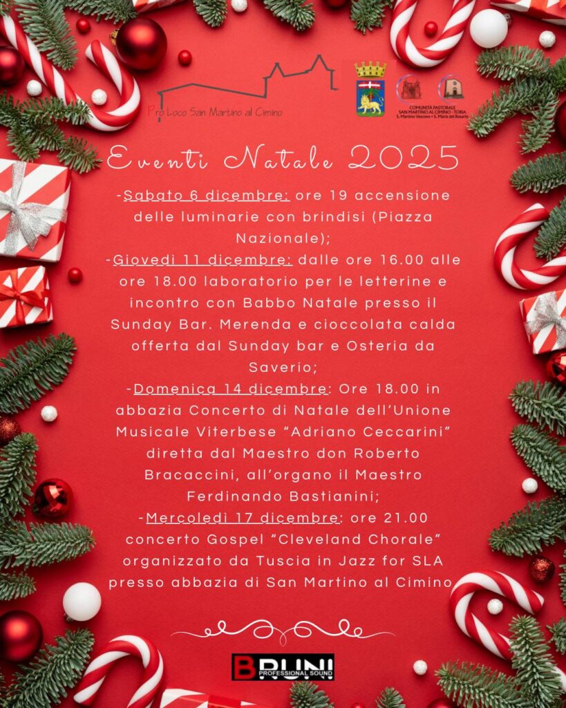 | NATALE 2025 | TUSCIA - Le proposte del periodo Natalizio!