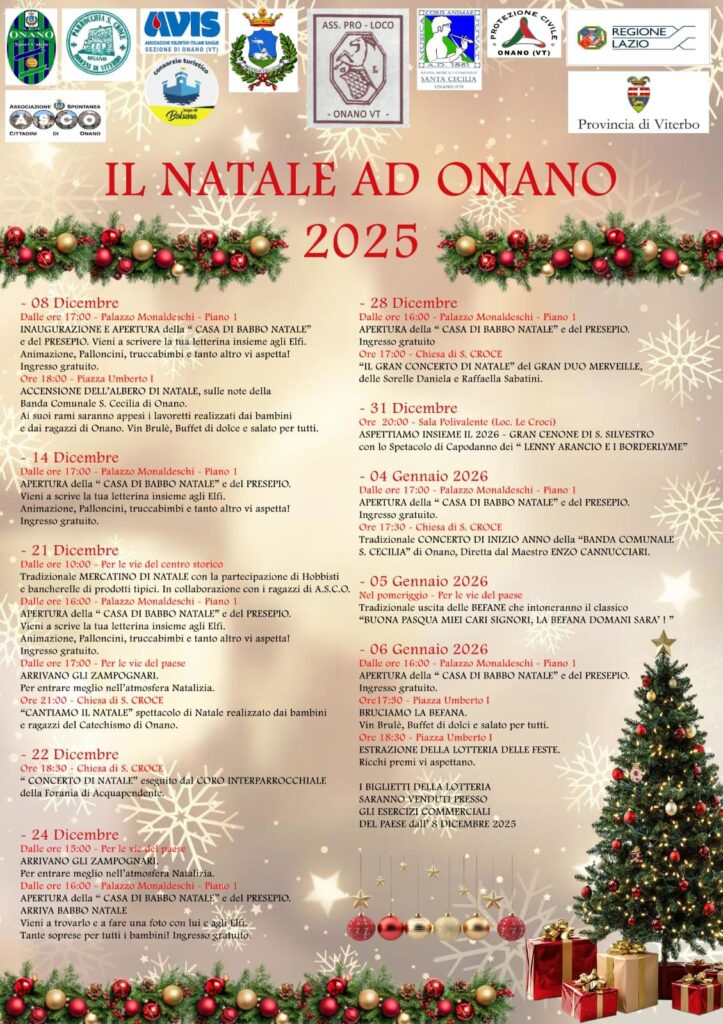 | NATALE 2025 | TUSCIA - Le proposte del periodo Natalizio!