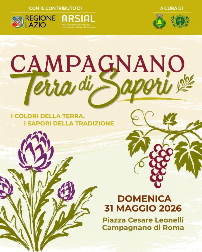 | 31 MAGGIO 2026 | CAMPAGNANO DI ROMA - Tutto pronto per il Mercatino di Campagnano!