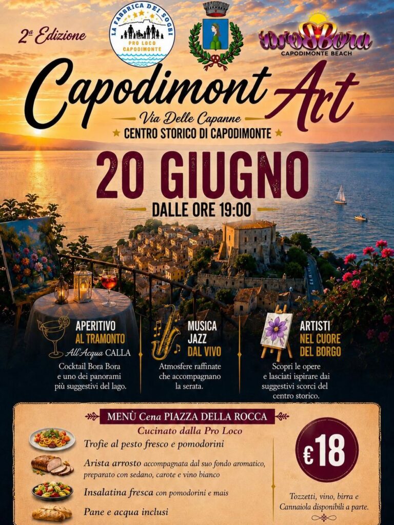 | 20 GIUGNO 2026 | CAPODIMONTE - L'arte incontra il gusto con CapodimontArt!