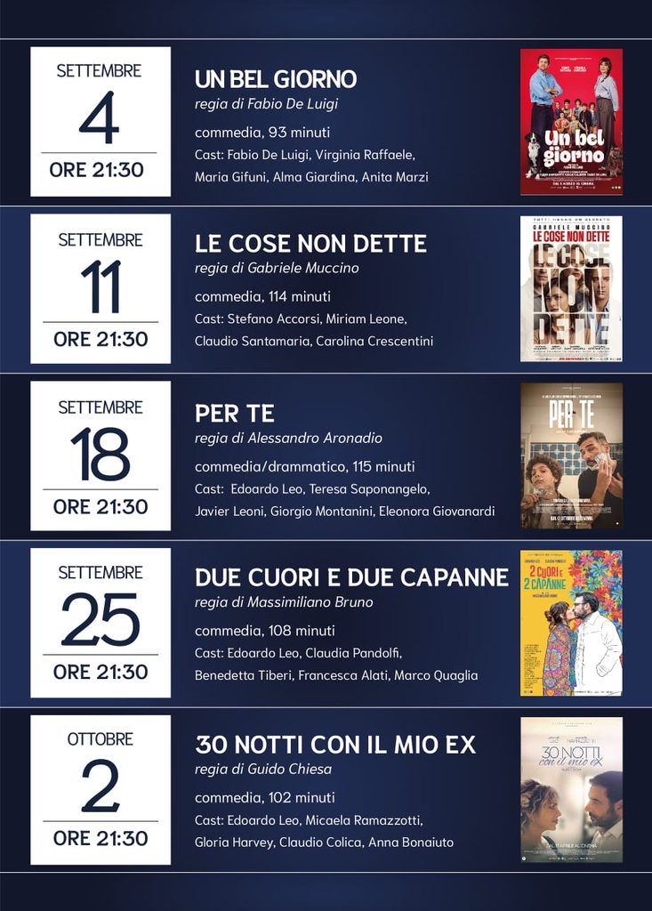 | Dal 4 SETTEMBRE al 2 OTTOBRE 2026 | VITERBO - Cinema&Terme: alle Terme dei Papi un'esperienza unica tra cinema e benessere!